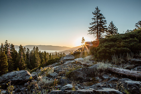 Sunrise over Lake Tahoe, Mt. Tallac Trail, South Lake Tahoe, CA