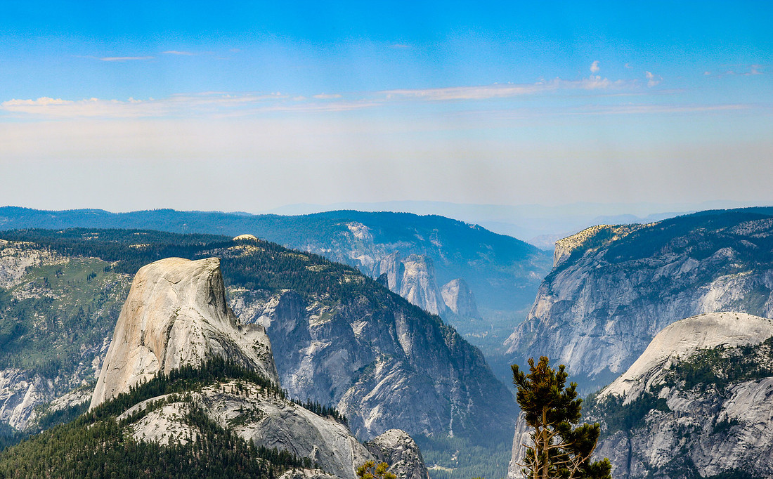 Half Dome and the Yosemite Valley, Yosemite National Park, CA