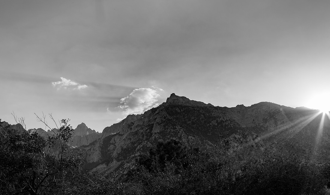 Mount Whitney at sunset, Lone Pine, CA