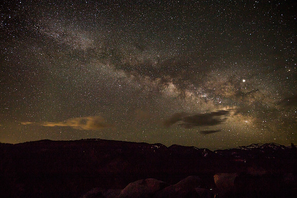 Clearing Storm and the Milky Way, Luther Pass, CA