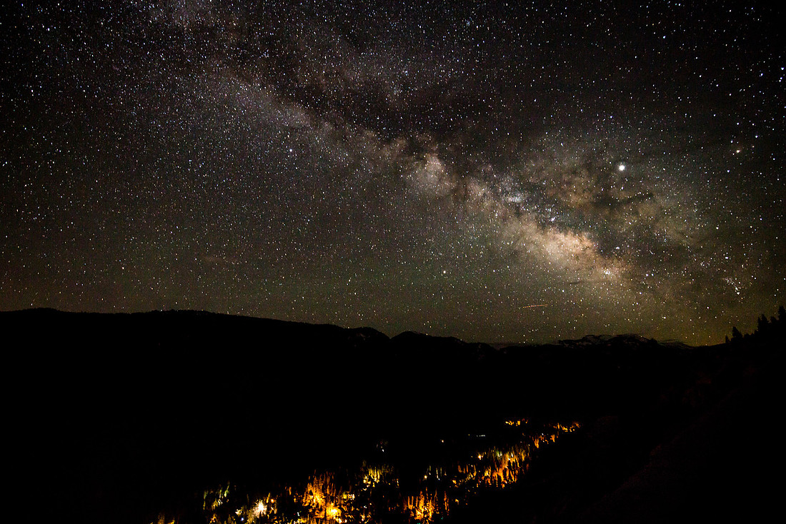 Milky Way over Christmas Valley and Luther Pass, CA
